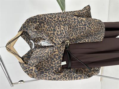 Leopar Desenli Gömlek