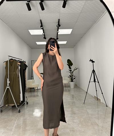 Marka Model Haki  Piliseli Elbise 