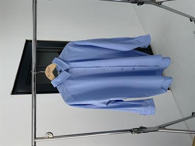 Mavi Poplin Kumaş Gömlek 