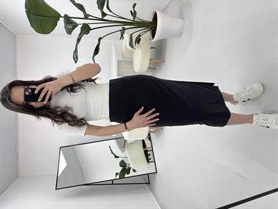 Modal Kumaş Antrasit Etek