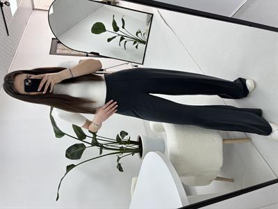 Modal Kumaş Antrasit Palazzo Model  Eşofman Altı 