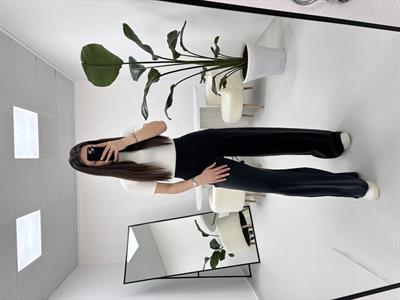 Modal Kumaş Antrasit Palazzo Model  Eşofman Altı 