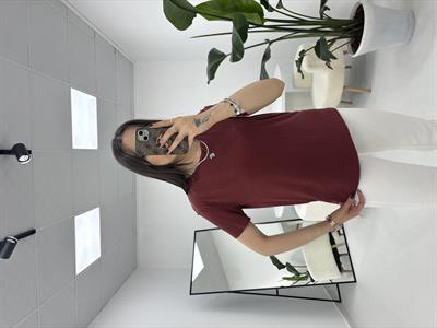 Modal Kumaş Kiremit  T-shirt 