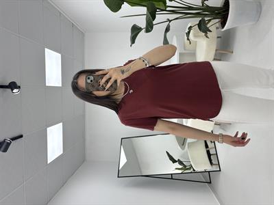 Modal Kumaş Kiremit  T-shirt 