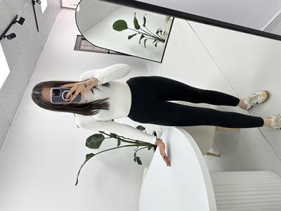 Modal Kumaş Siyah Tayt