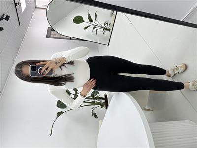 Modal Kumaş Siyah Tayt