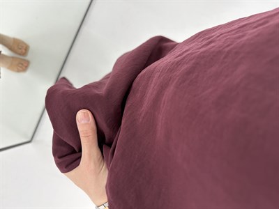 Mürdüm Omuzdan Bağlamalı Elbise 