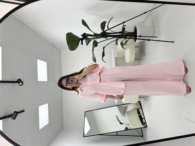 Müslin Kumaş Pembe Takım 