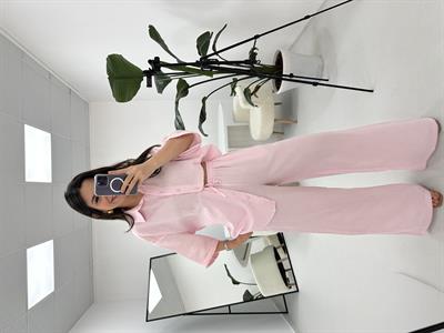 Müslin Kumaş Pembe Takım 