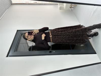 Nakış Detaylı Kahverengi Etek 
