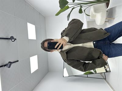 Nubuk Haki Bomber Ceket