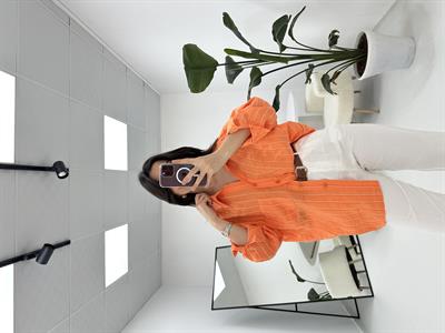 Oversize Turuncu Gömlek