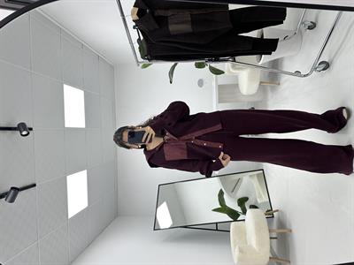 Paraşüt Detaylı Bordo Triko Takım