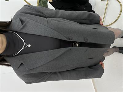 Premium Oversize Gri Ceket