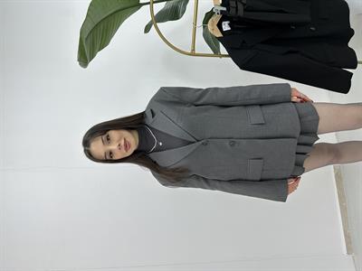 Premium Oversize Gri Ceket