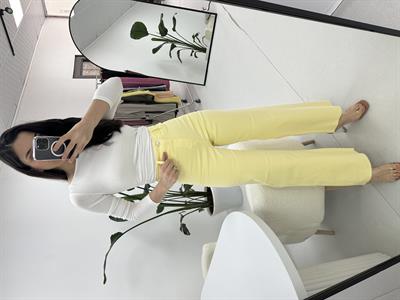 Sarı  Flare Jean