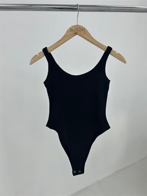Siyah   Bodysuit Atlet