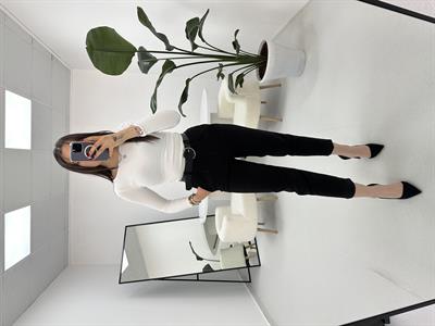 Siyah Kemerli Pantolon 