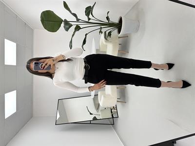 Siyah Kemerli Pantolon 