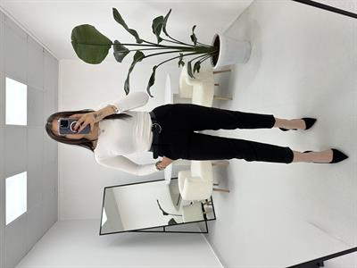 Siyah Kemerli Pantolon 