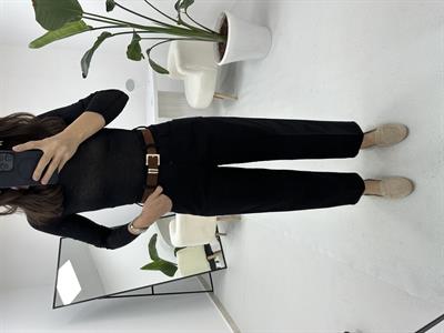 Siyah Kot Pantolon Kemerli(301050)