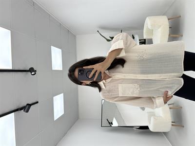 Taş Detaylı Oversize Taş Gömlek