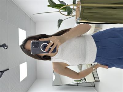 Taşlı Crop Beyaz