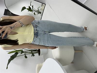 Taşlı Mavi Jean