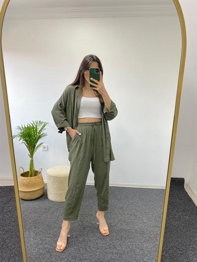 TENSEL KUMAŞ BELİ LASTİKLİ TAKIM 