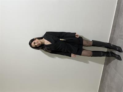 Tokalı Blazer Siyah Ceket