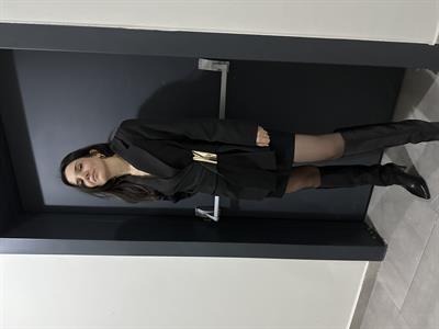 Tokalı Blazer Siyah Ceket