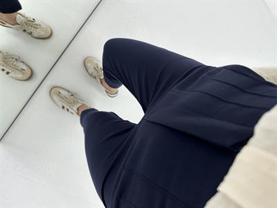 Zra Flato Yüksek Bel Premium Seri Kumaş Pantolon Lacivert 