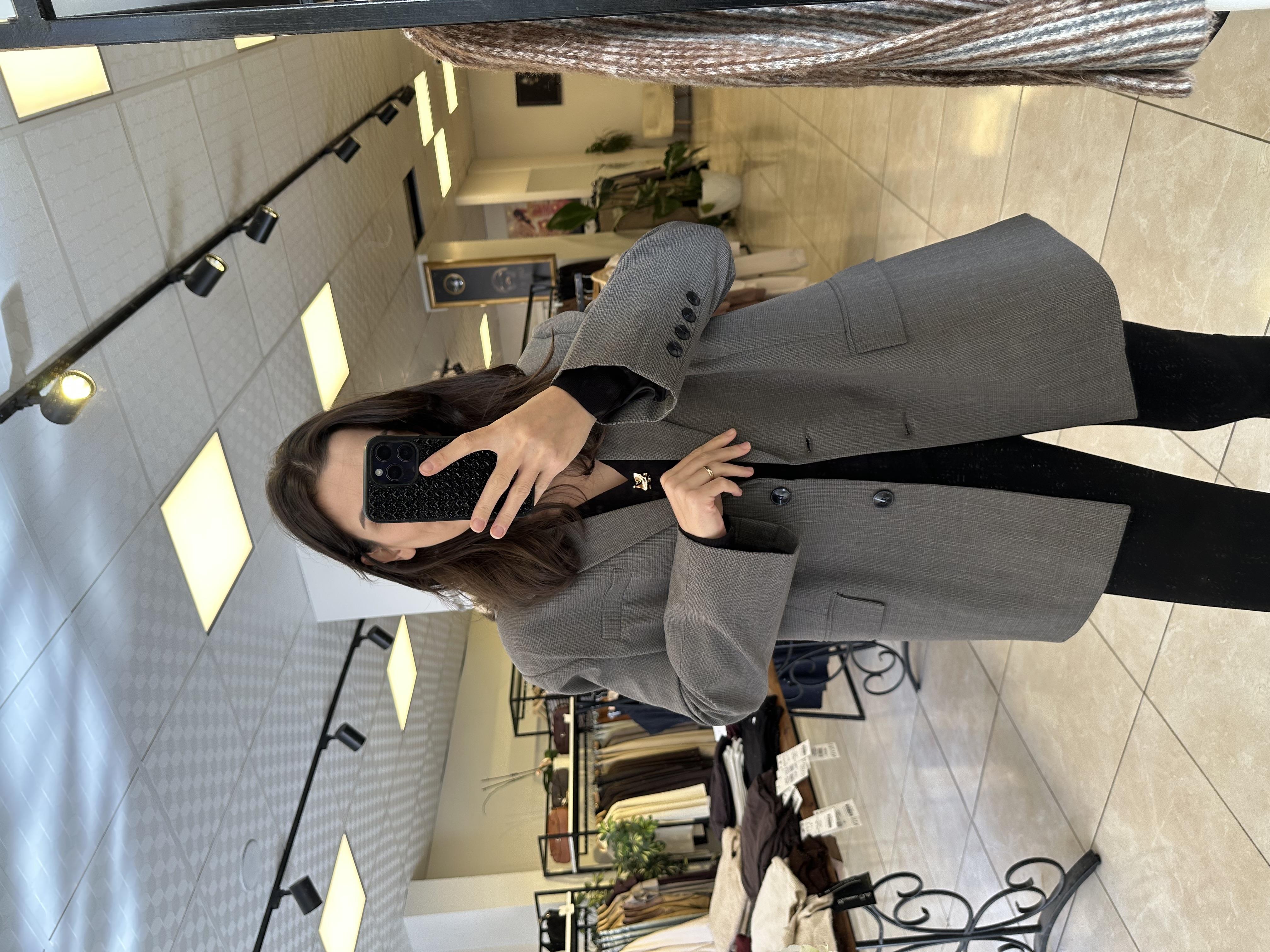 Ekose Oversize Ceket