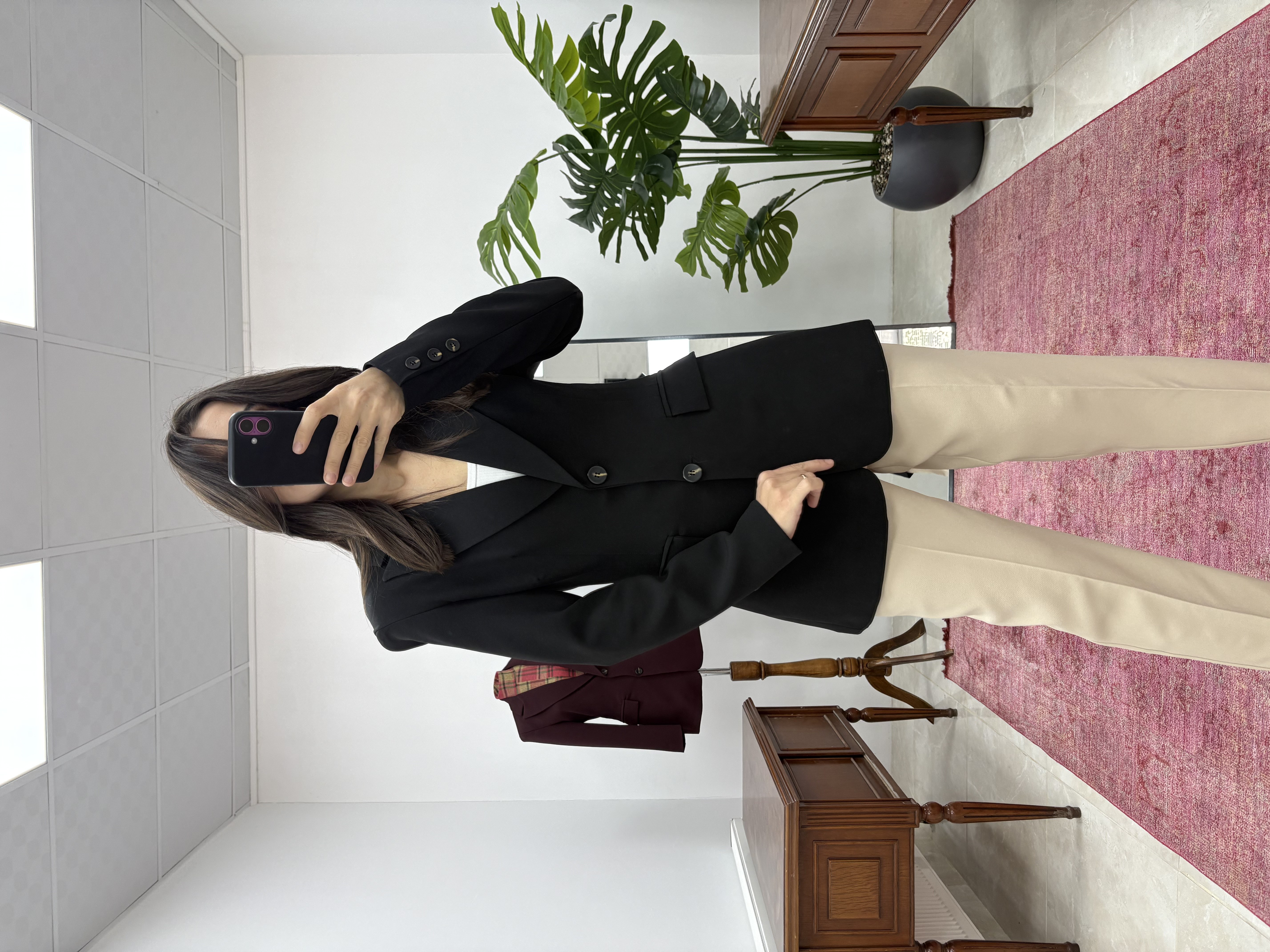 Slimfit Model Siyah Blazer  Ceket 