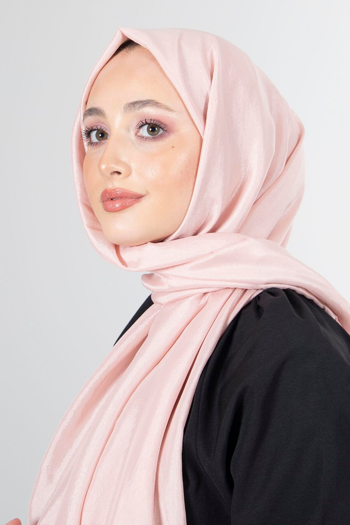 Harem Scarf Brisa Vual Pudra Düz Renk Şal-1197-79-KVS0603