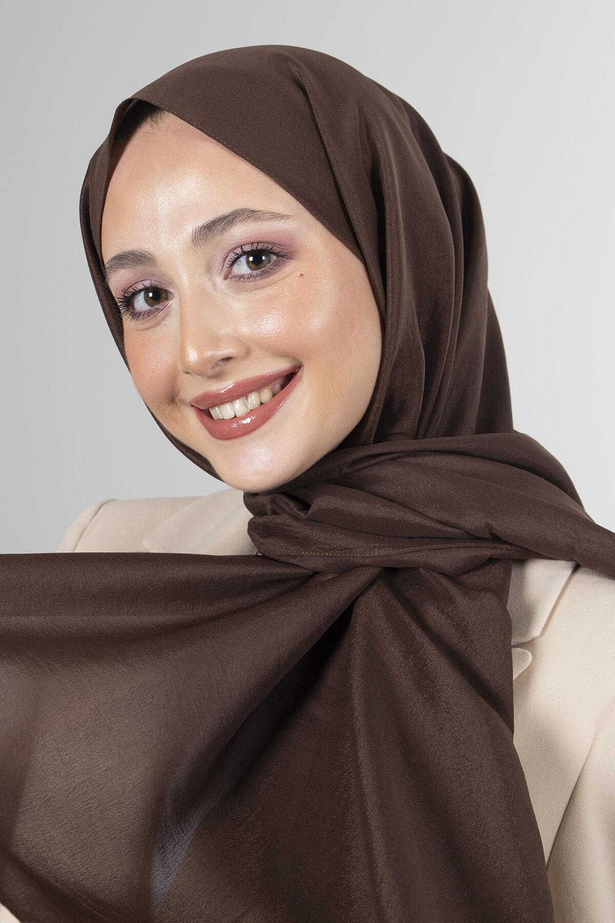 Harem Scarf Brisa Vual Şal Acı Kahve-1197-403