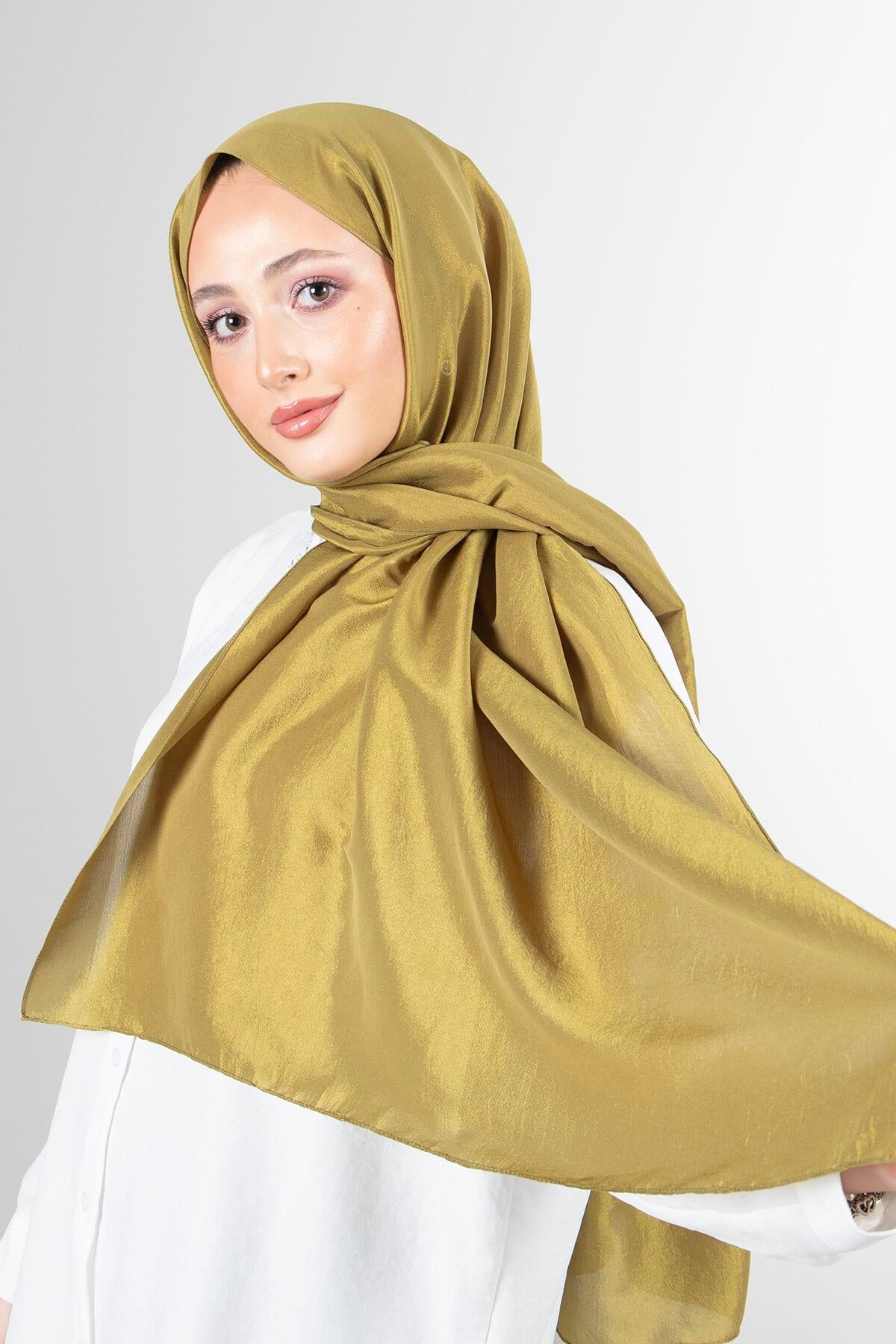 Harem Scarf Brisa Vual Yağ Yeşili Düz Renk Şal-1197-326-KVS0615