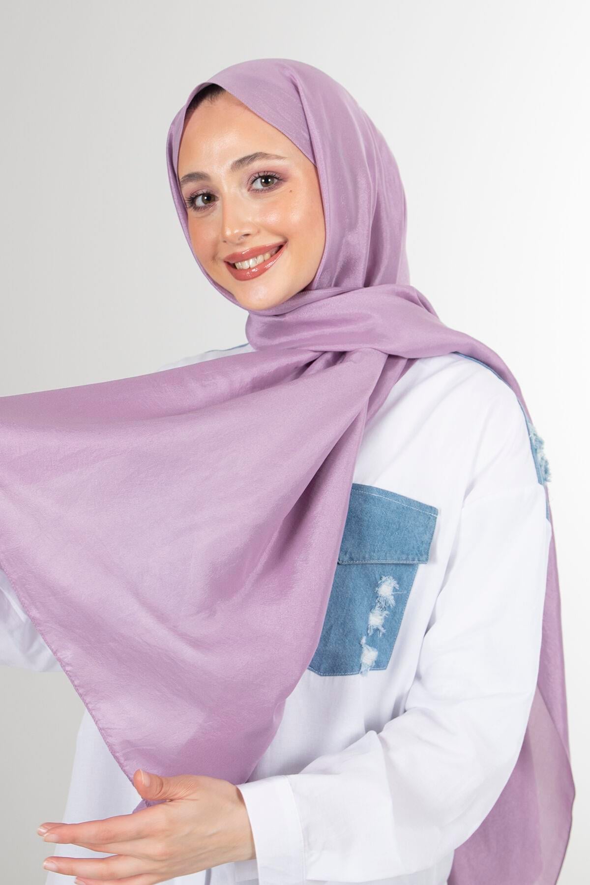 Harem Scarf Brisa Vual Leylak Düz Renk Şal-1197-350-KVS0605