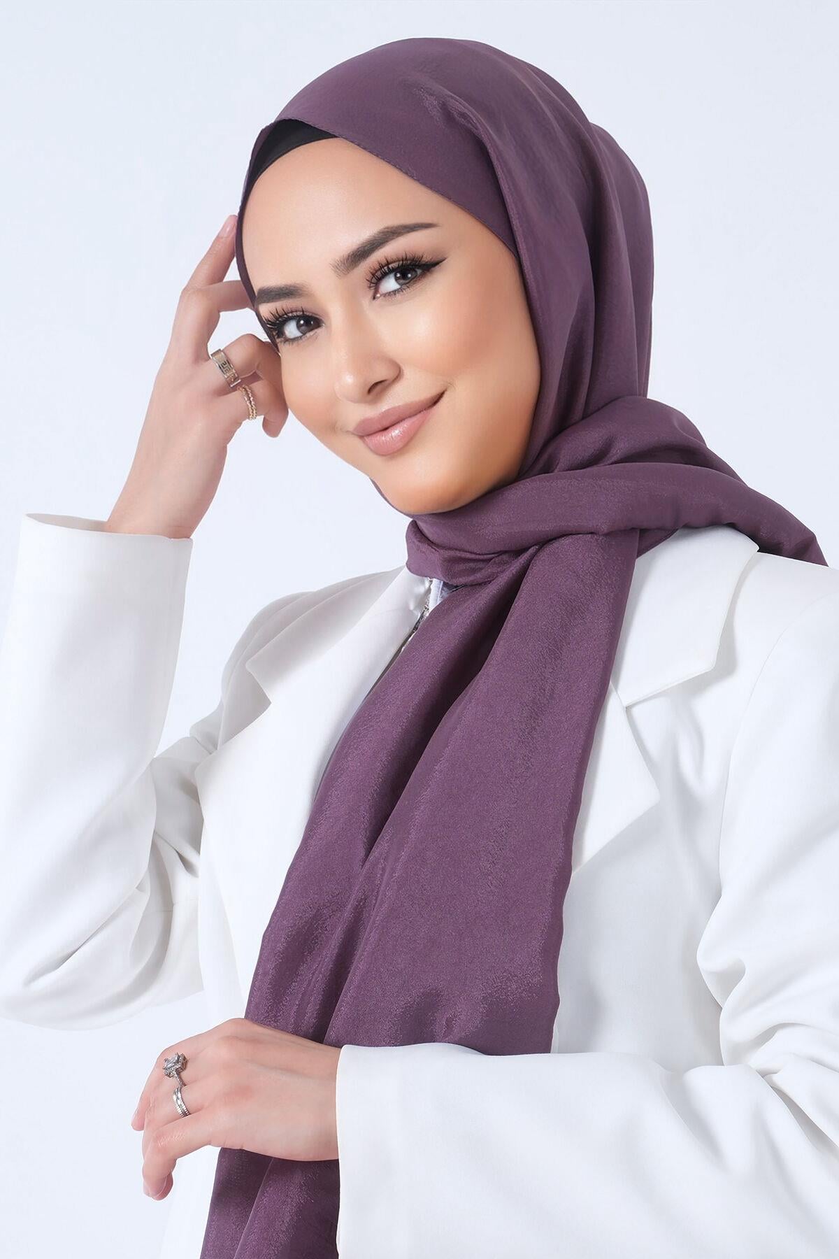 Harem Scarf Brisa Vual Şal Mürdüm-1197-21