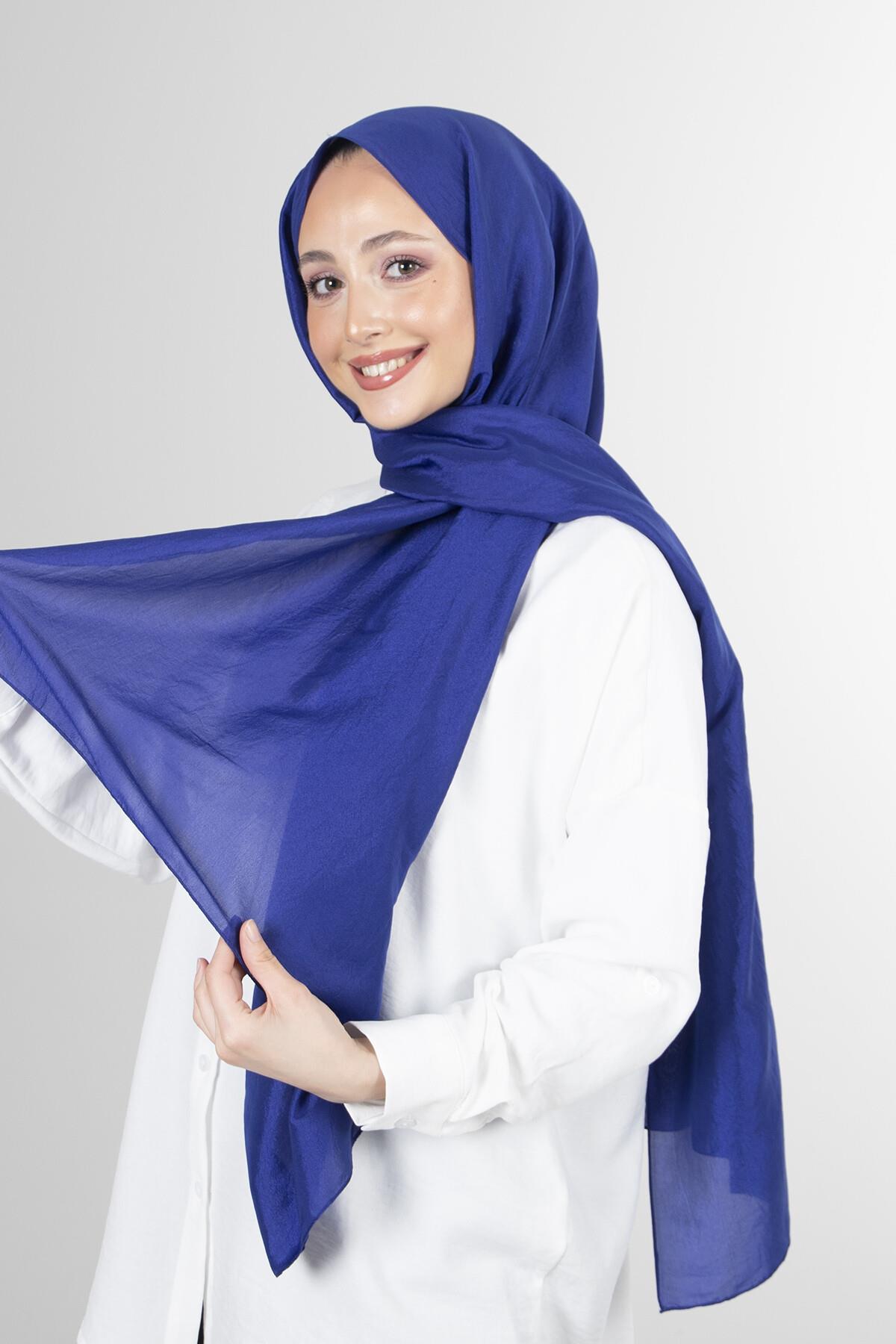 Harem Scarf Brisa Vual Şal Saks Mavi-1197-26-KVS0750
