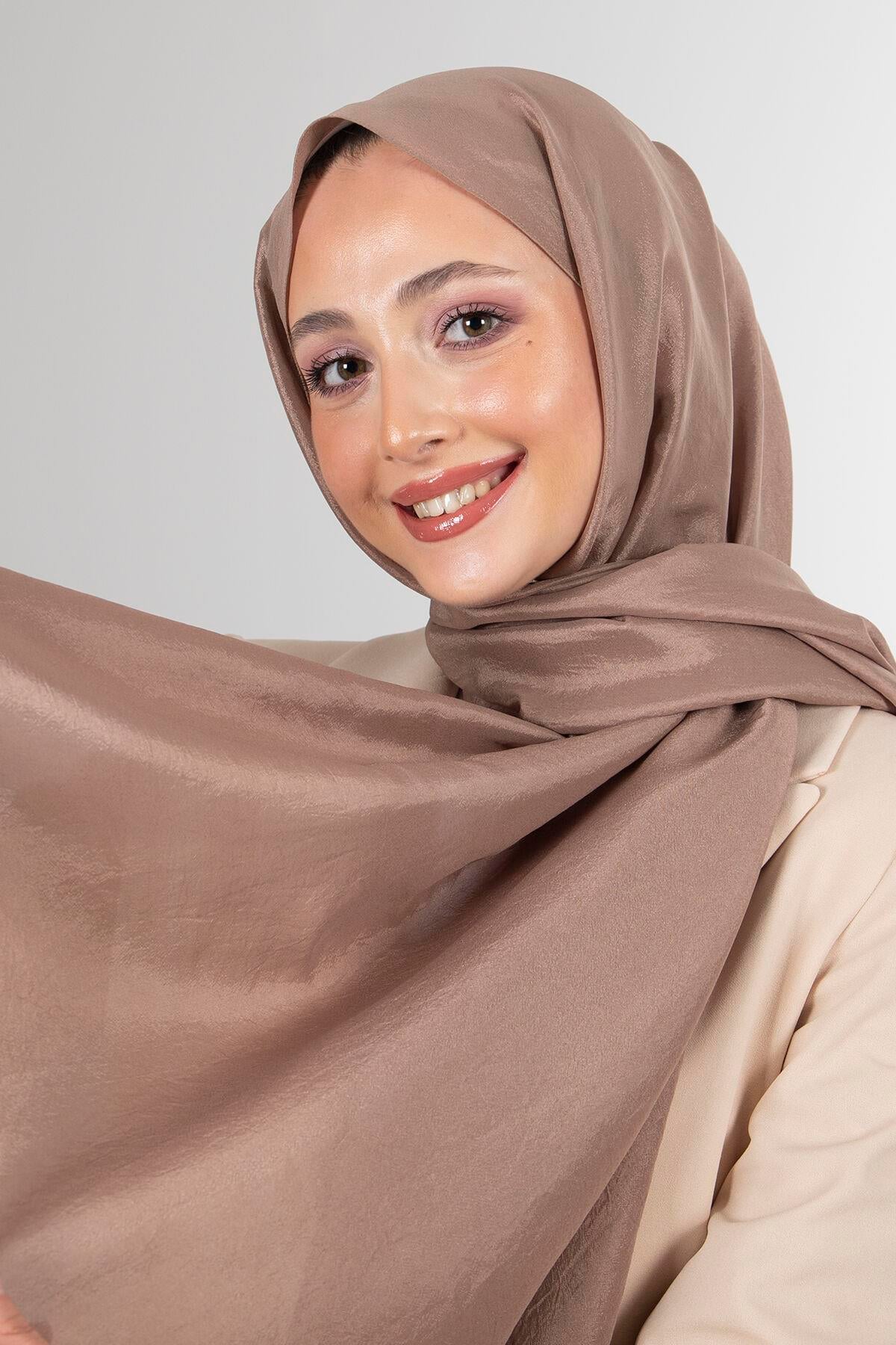 Harem Scarf Brisa Vual Şal Vizon-1197-34