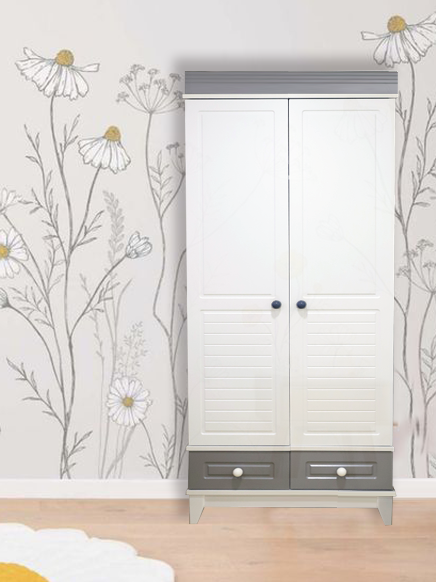 Stella Full MDF 2 Kapılı Bebek & Çocuk Gardırop