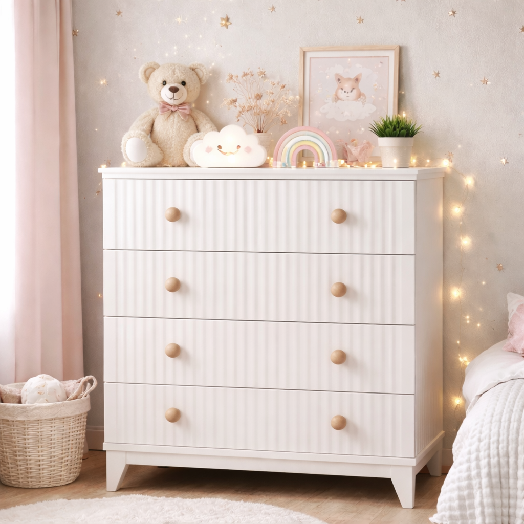 Soho Beyaz Full MDF Bebek & Çocuk Odası Şifonyer