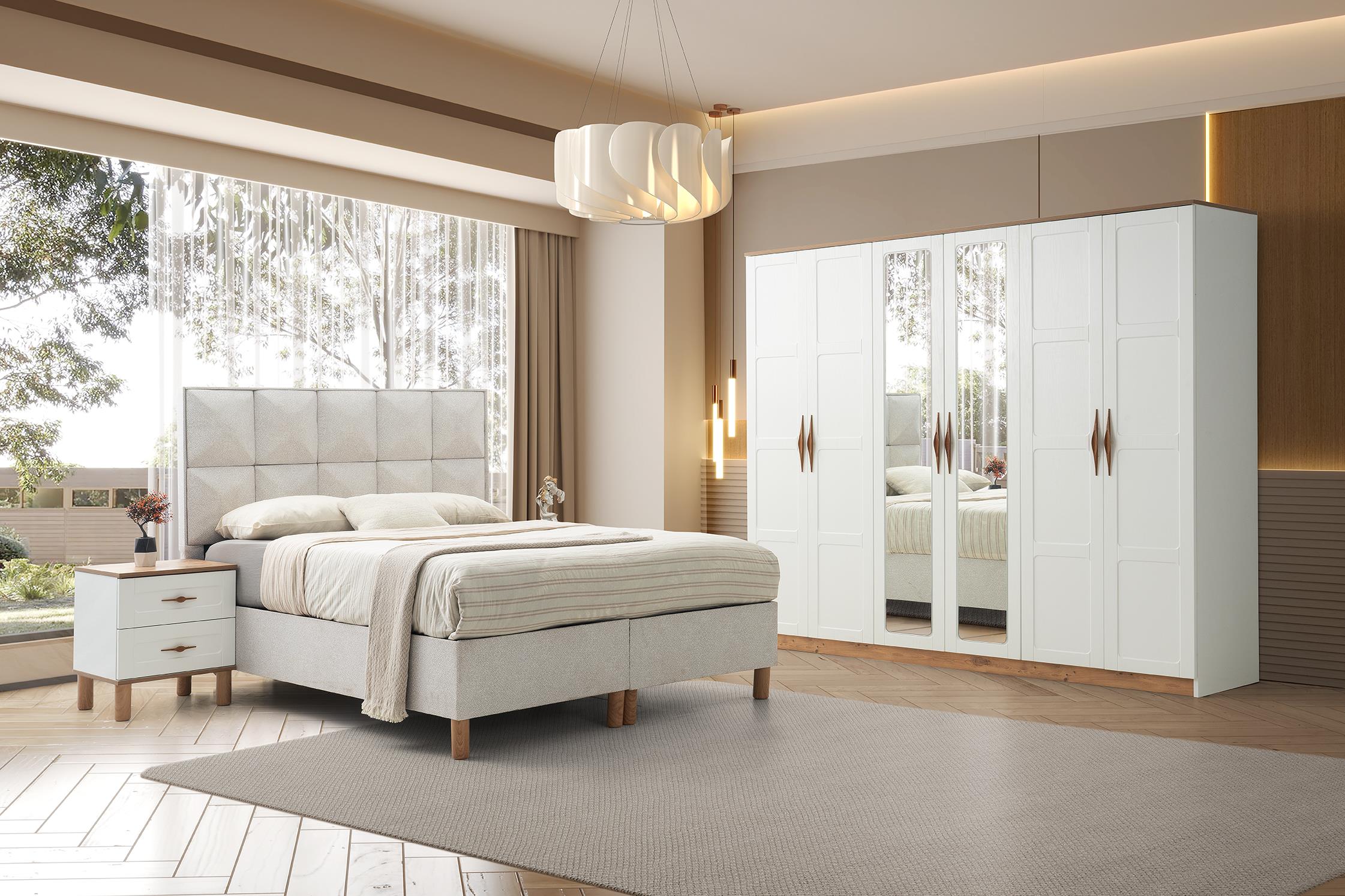 Yatak Odası TakımıAvm 24Ural %100 MDF Yatak Odası Takımı %100 MDF | Ücretsiz Teslimat ve Kurulum