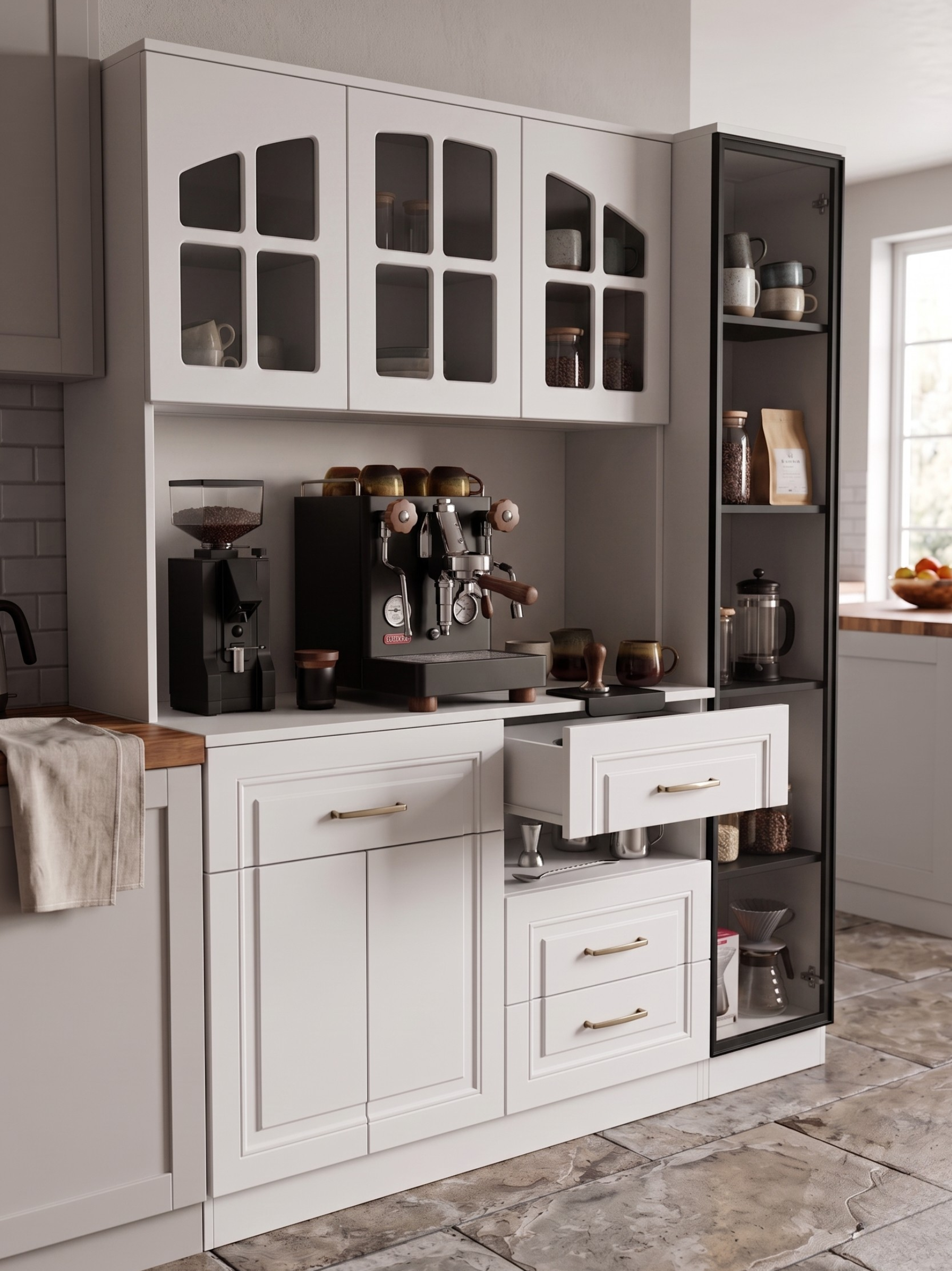 Kahve KöşesiAvm 24Lucca Kahve Köşesi %100 MDF Beyaz