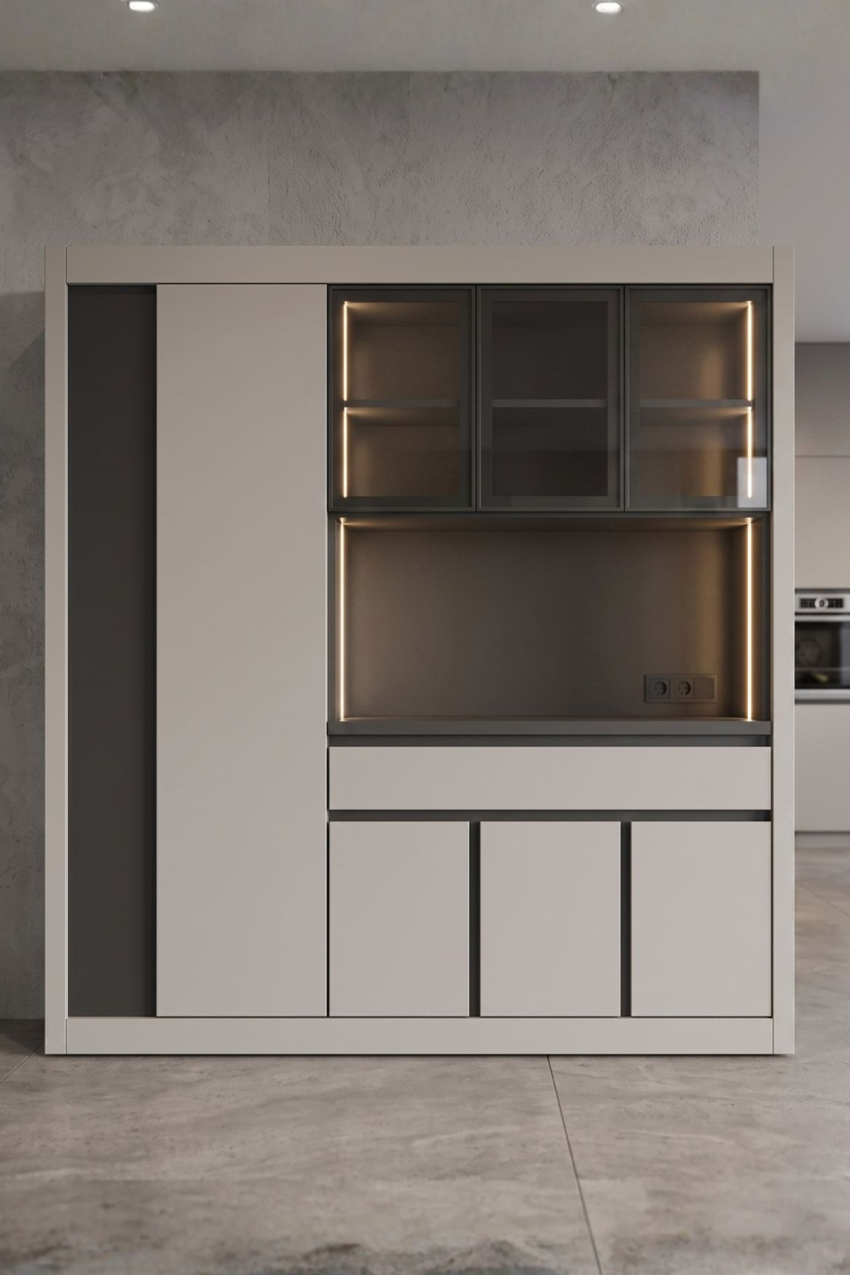 Kahve KöşesiAvm 24Nero Kahve Köşesi Multi 200 cm Montaj Dahil