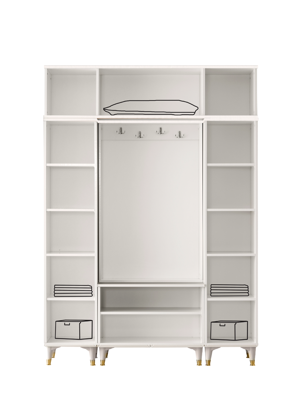 Truva Portmanto %100 Mdf