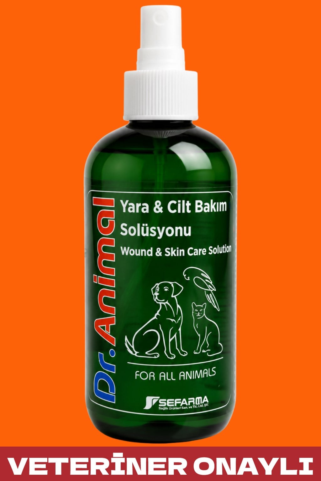 Ağız, Göz, Kulak, Deri, Tüy ve Yara Bakım Solüsyonu | Wound and Care Solution | 250 ML | Dr.Animal