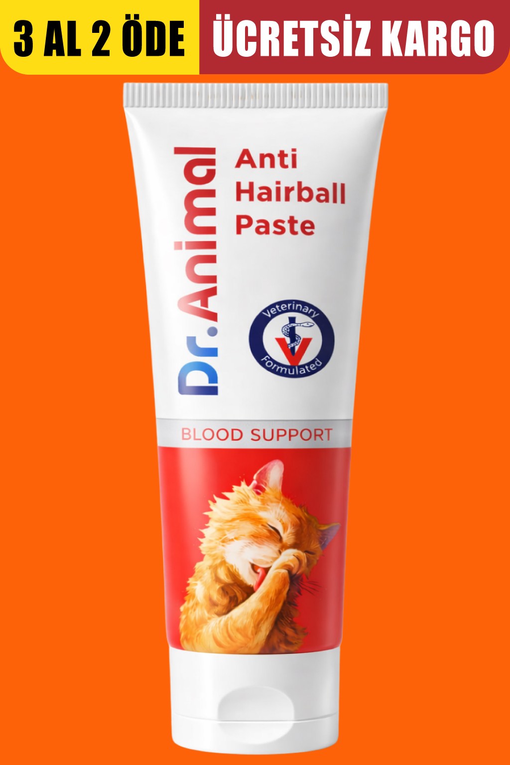 Kan Yapıcı Macun | Blood Support | Anti Hairbal Paste | 75 Gr | Dr.Animal