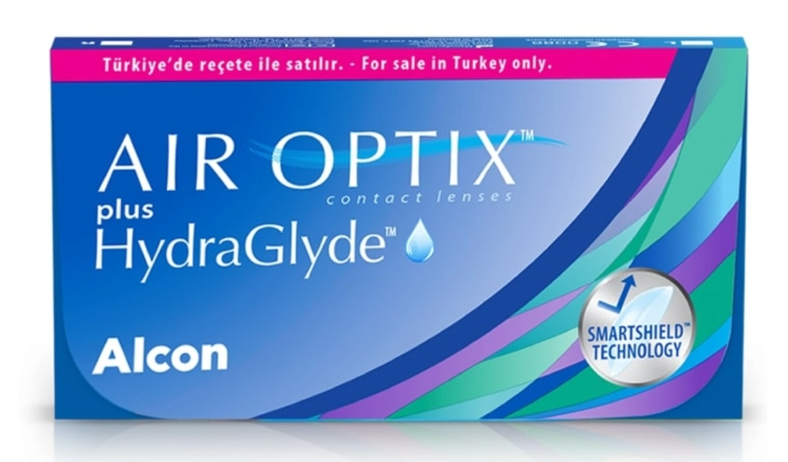 Air Optix Plus Hydraglyde Şeffaf Numaralı Lens
